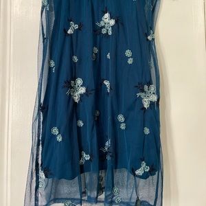 Blue Hollister mini sheer dress